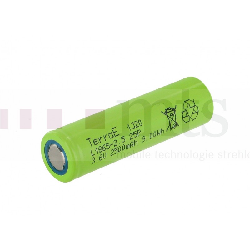 TerraE LION Akku, 18650 - 2500mAh